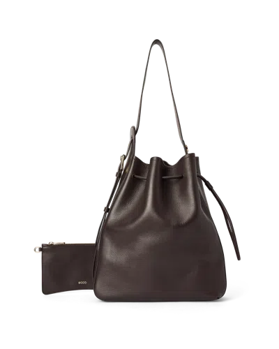 Ecco Sail Bag M - Women's Leather Shoulder Bag In Black