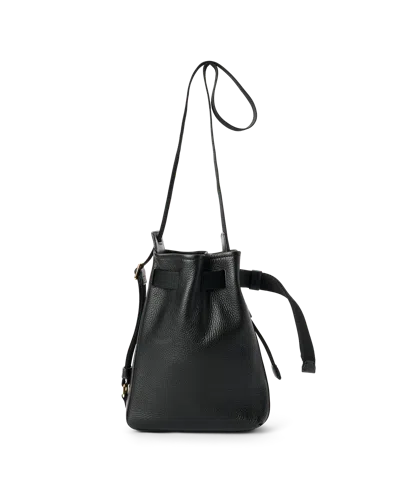 Ecco Sail Bag Small - Leather Hobo Bag In Black