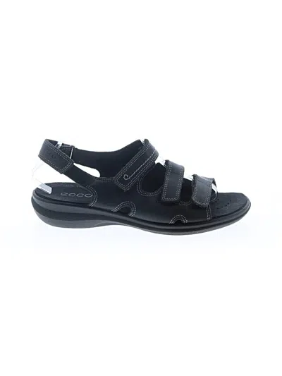 Pre-owned Ecco Sandals In Black