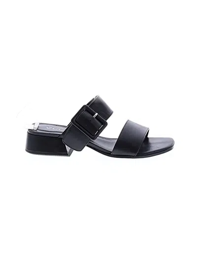 Pre-owned Ecco Sandals In Black