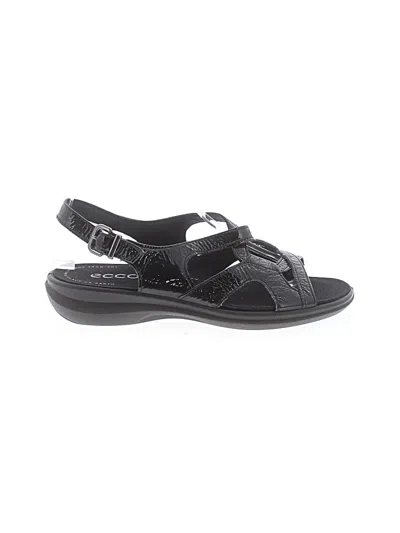 Pre-owned Ecco Sandals In Black