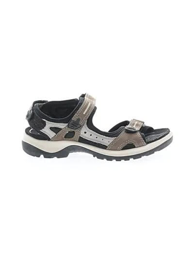 Pre-owned Ecco Sandals In Brown