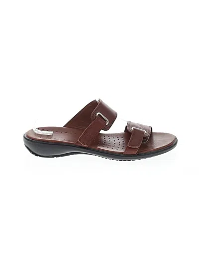 Pre-owned Ecco Sandals In Brown