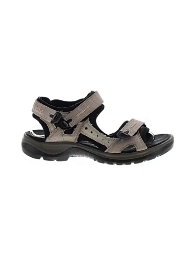 Pre-owned Ecco Sandals In Gray