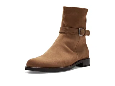 Ecco Sartorelle 25 Buckle Low Heel Women's Boots Camel Suede: Eu 35 (us Women's 4-4.5) M In Brown