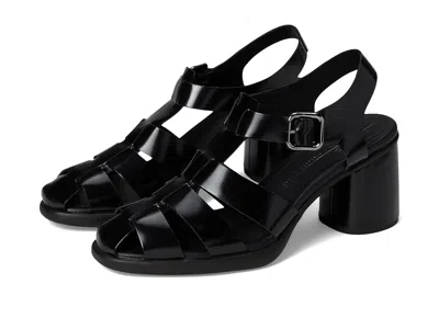 Ecco Sculpted 55 Luxe Fisherman Heel Sandal In Black