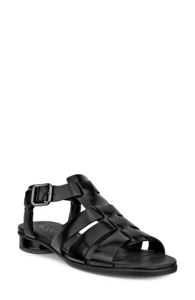 Ecco Sculpted Alba 25 Fisherman Sandal In Black