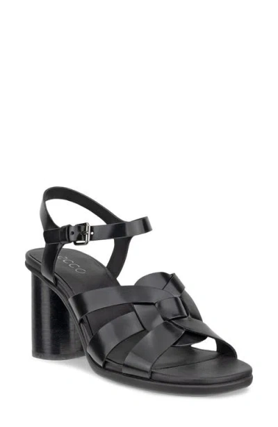 Ecco Sculpted Alba Block Heel Sandal In Black