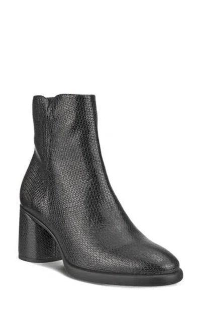 Ecco Sculpted Lx 55 Bootie In Black/black