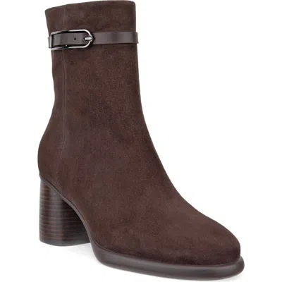 Ecco Sculpted Lx 55 Leather Bootie In Brown