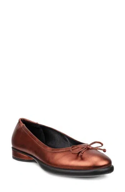Ecco Sculpted Lx Ballet Flat In Brown