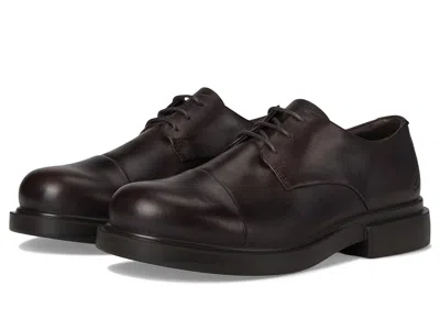 Ecco Seoul Plain Toe Oxford Men's Lace Up Wing Tip Shoes Mocha: Eu 41 (us Men's 7-7.5) M In Black