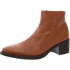 Ecco Shape 35 Womens Leather Embossed Ankle Boots In Green