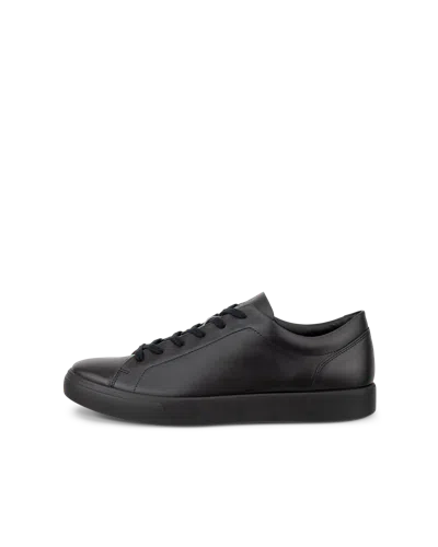 Ecco Soft 10 - Men's Leather Sneaker In Black