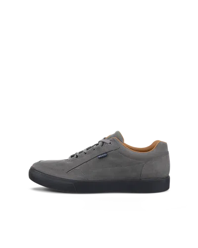 Ecco Soft 10 - Men's Nubuck Sneaker In Gray