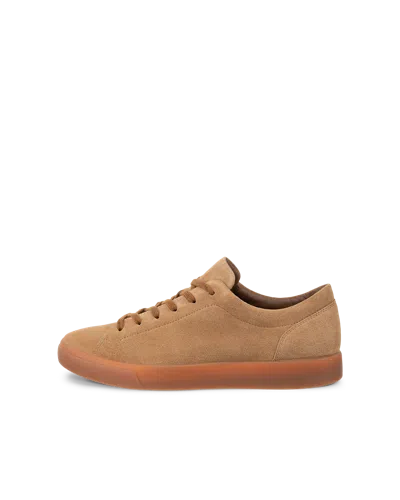 Ecco Soft 10 - Men's Suede Sneaker In Brown