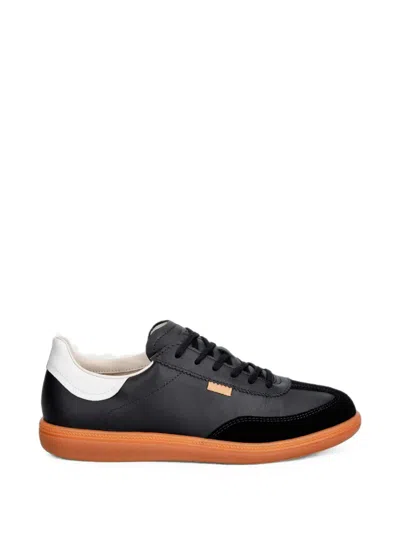 Ecco Soft 11 Leather Low-top Sneakers In Black