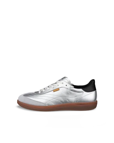 Ecco Soft 11 - Women's Leather Sneaker In Silver