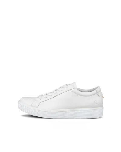 Ecco Soft 60 - Women's Leather Lace-up Sneaker In White