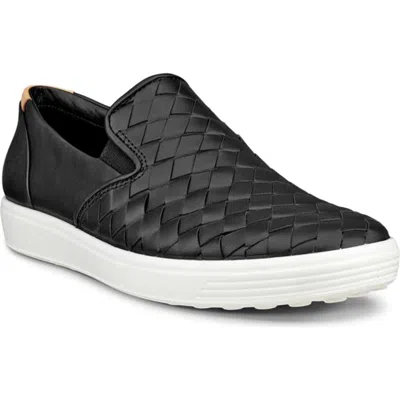 Ecco Soft 7 3.0 Slip-on Sneaker In 01001black
