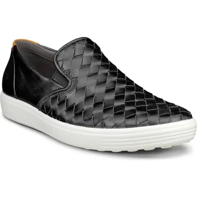 Ecco Soft 7 3.0 Slip-on Sneaker In Black