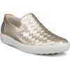Ecco Soft 7 Slip-on Sneaker In Pure White Gold
