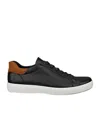 Ecco Low-top Black Cow Leather Sneakers In Black