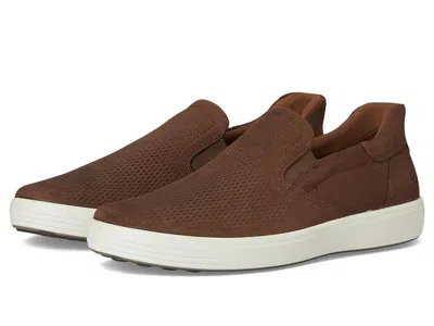Ecco Soft 7 Easy Slip On Sneaker In Brown