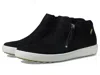 Ecco Soft 7 Low Cut Zip Bootie In Black