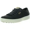 Ecco Soft 7 M Womens Cushioned Footbed Leather Casual And Fashion Sneakers In Black
