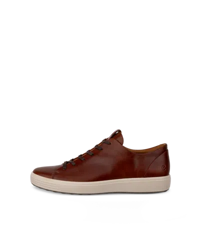 Ecco Soft 7 - Men's Leather Lace-up Shoe In Brown
