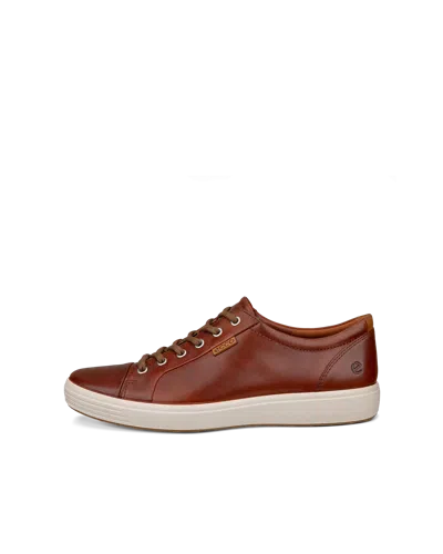 Ecco Soft 7 - Men's Leather Sneaker In Brown