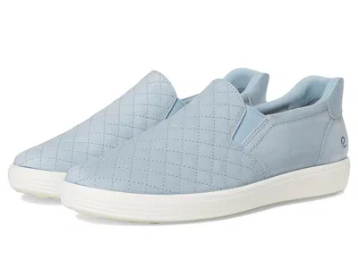 Ecco Soft 7 Quilted Easy Slip-on Sneakers In Blue