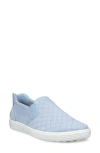 Ecco Soft 7 Slip-on Quilted Sneaker In Blue