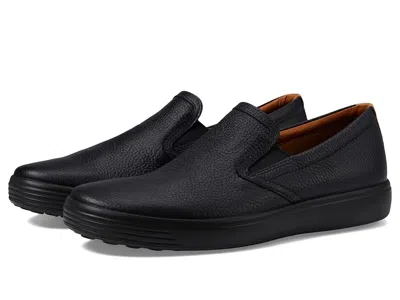 Ecco Soft 7 Slip-on 2.0 Perforated Men's Shoes Black/lion: Eu 46 (us Men's 12-12.5) M