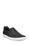 Ecco Soft 7 Slip-on Sneaker In Black/ Patent Black