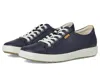 Ecco Low-top Sneakers With Smooth Leather Upper In Blue