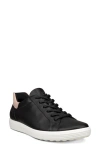 Ecco Soft 7 Sneaker In Black/rose Dust