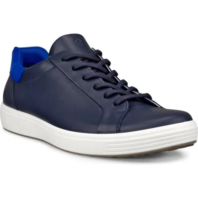 Ecco Soft 7 Sneaker In Marine/virtual