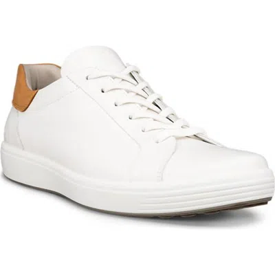 Ecco Soft 7 Sneaker In White/lion