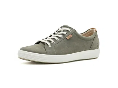 Ecco Soft 7 Sneaker Women's Lace Up Casual Shoes Smokey Olive Nubuck: Eu 35 (us Women's 4-4.5) M In Green