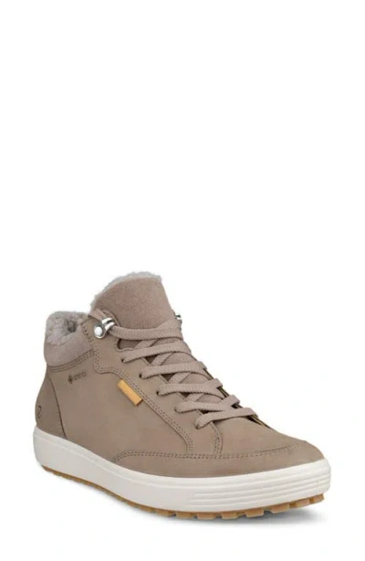 Ecco Soft 7 Tred Fleece Lined Sneaker In Animal Print