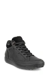 Ecco Soft 7 Tred Fleece Lined Sneaker In Black