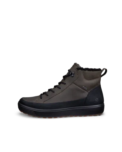 Ecco Soft 7 Tred - Men's Nubuck Gore-tex Mid-cut Boot In Green