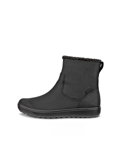 Ecco Soft 7 Tred - Women's Nubuck Waterproof Boot In Black
