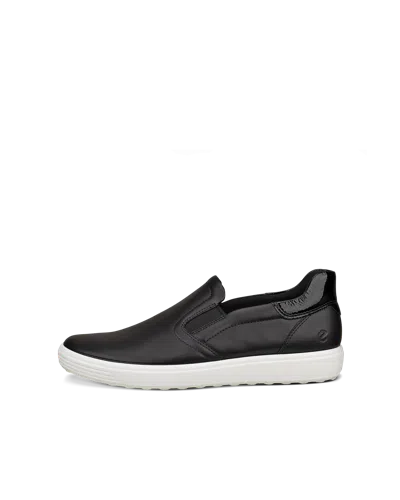 Ecco Soft 7 - Women's Leather Slip-in Shoe In Black