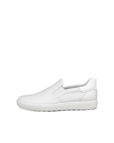 Ecco Soft 7 - Women's Leather Slip-in Shoe In White