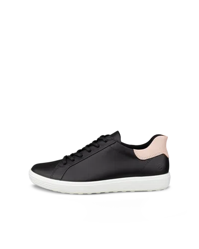 Ecco Soft 7 - Women's Leather Slip-in Sneaker In Black