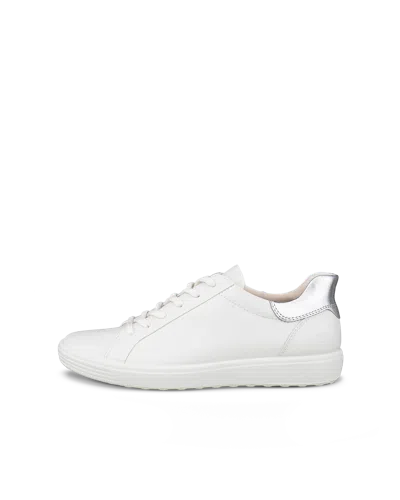 Ecco Soft 7 - Women's Leather Slip-in Sneaker In White