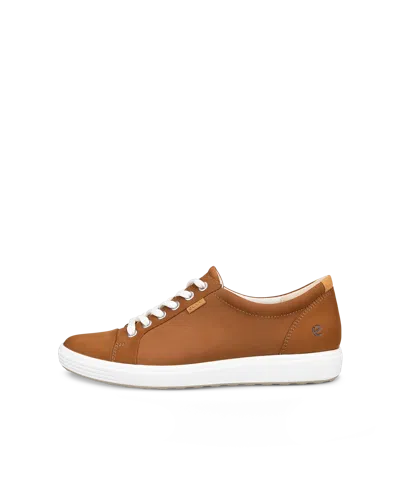 Ecco Soft 7 - Women's Nubuck Lace-up Sneaker In Brown